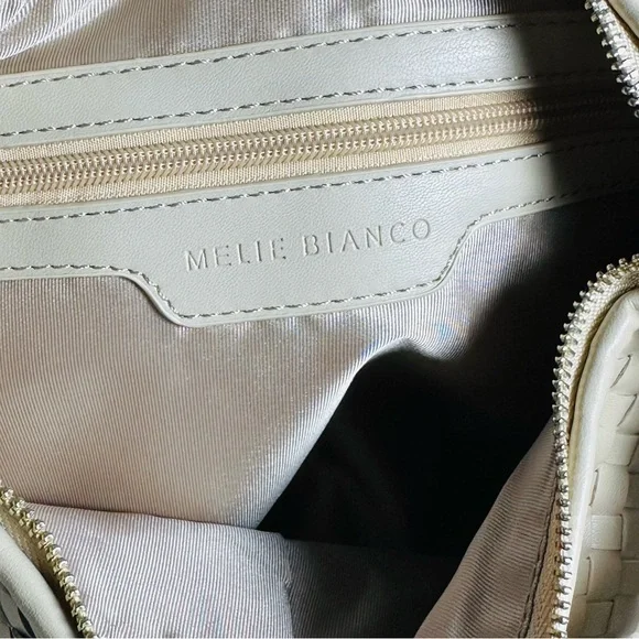 Anthropologie The Brigitte Satchel by Melie Bianco Ivory Pattern NWOT - Picture 10 of 17